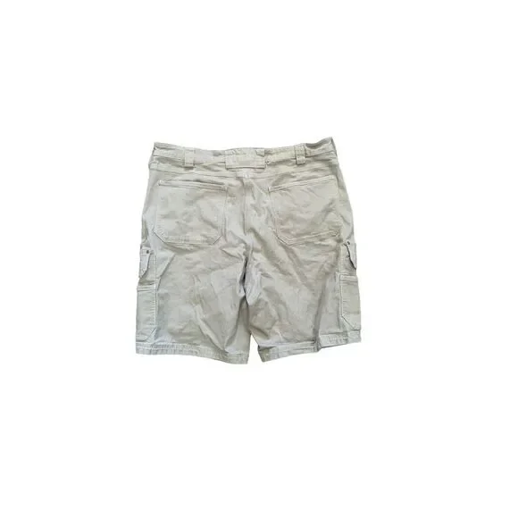 Duluth Trading Shorts Men’s 42 Flex Fire Hose 11” Inseam Cargo Brown Stretch 454 - Picture 2 of 9